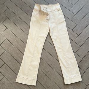 Ulla Johnson high waisted button fly jeans